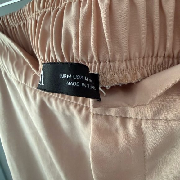 Zara Blush Satin Feel Cargo Jogger Minimalist Pants | Medium | Street Wear - Picture 7 of 9
